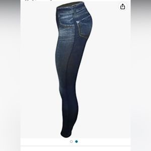 fleece like leggings which look like jeans!